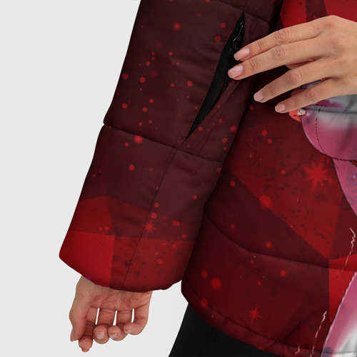 Женская зимняя куртка Oversize Хеллтейкер - секси демоны Азазель и Модеус, цвет черный - фото 6