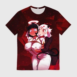 Мужская футболка 3D Хеллтейкер - секси демоны Азазель и Модеус