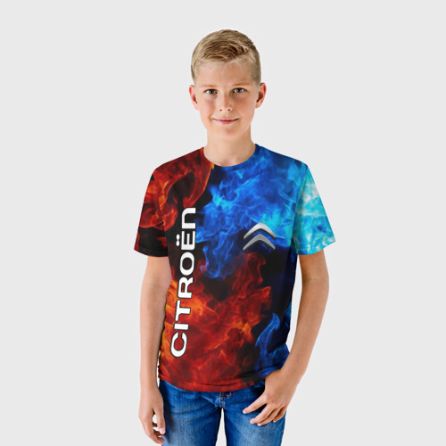Детская футболка 3D Citroen, цвет 3D печать - фото 3