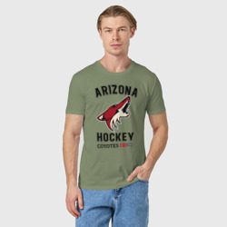 Мужская футболка хлопок Arizona Coyotes - фото 2