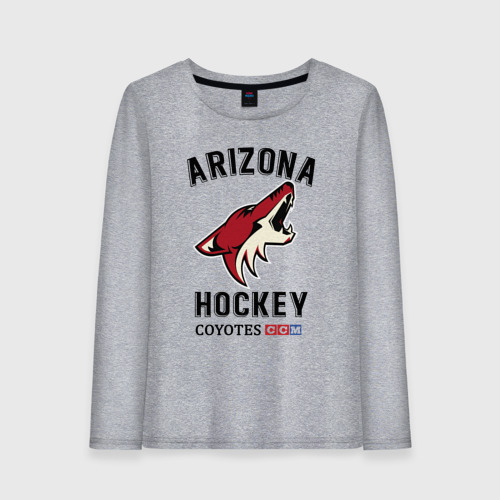 Женский лонгслив хлопок Arizona Coyotes, цвет меланж