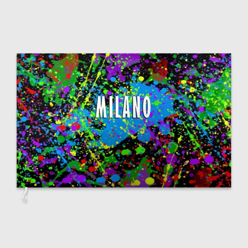 Флаг 3D Milano - abstraction - Italy