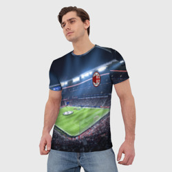 Мужская футболка 3D FC Milan - фото 2