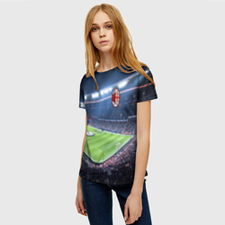 Женская футболка 3D FC Milan - фото 2