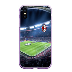 Чехол для iPhone XS Max матовый FC Milan