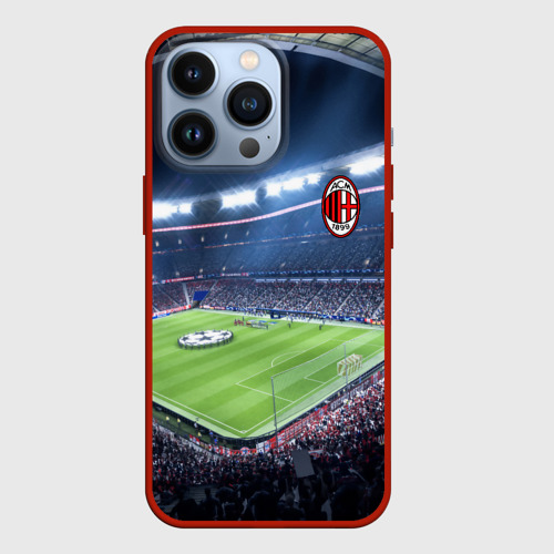 Чехол для iPhone 13 Pro FC Milan, цвет красный