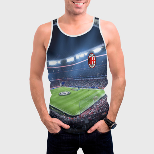 Мужская майка 3D FC Milan, цвет 3D печать - фото 3