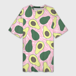 Платье-футболка 3D Avocado