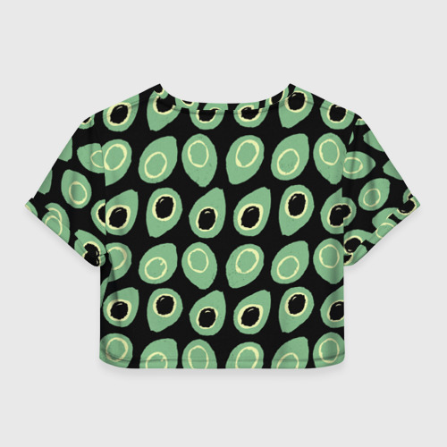 Женская футболка Crop-top 3D avocado - фото 2