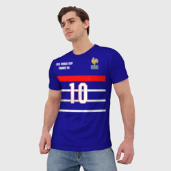 Мужская футболка 3D Форма Франции (Zidane) - фото 2