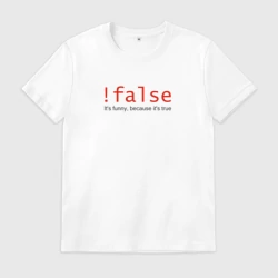 Мужская футболка хлопок !false = true