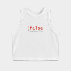 Женская укороченная майка-топ хлопок !false = true
