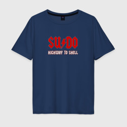 Sudo. Highway to shell – Мужская футболка хлопок Oversize с принтом купить со скидкой в -16%