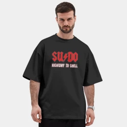 Мужская футболка Oversize хлопок premium Sudo. Highway to shell - фото 2