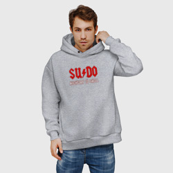 Мужское худи Oversize хлопок Sudo. Highway to shell - фото 2