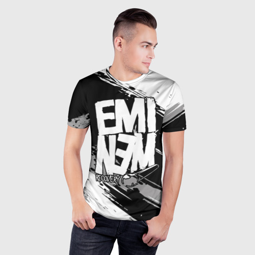 Мужская футболка 3D Slim Eminem, цвет 3D печать - фото 3