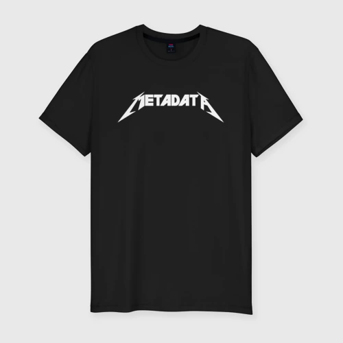 Мужская футболка хлопок Slim Metadata