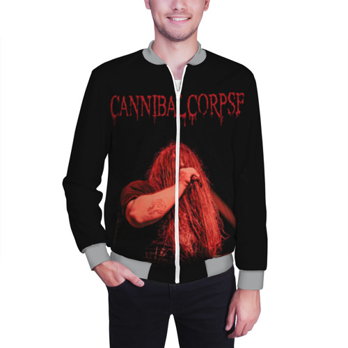 Мужской бомбер 3D Cannibal Corpse #6, цвет меланж - фото 3