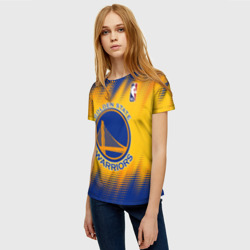 Женская футболка 3D Golden State Warriors - фото 2