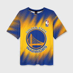 Женская футболка oversize 3D Golden State Warriors