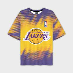 Мужская футболка oversize 3D Los Angeles Lakers