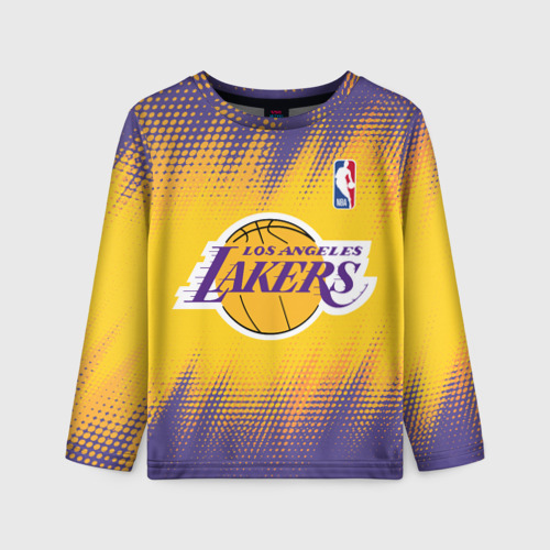 Детский лонгслив 3D Los Angeles Lakers