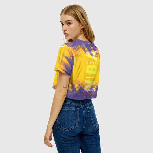 Женская футболка Crop-top 3D Los Angeles Lakers, цвет 3D печать - фото 5