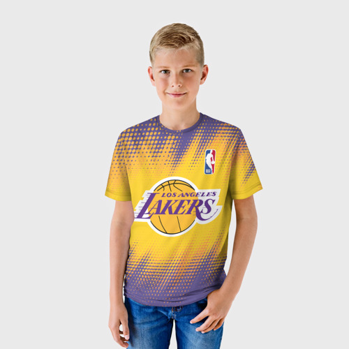 Детская футболка 3D Los Angeles Lakers, цвет 3D печать - фото 3