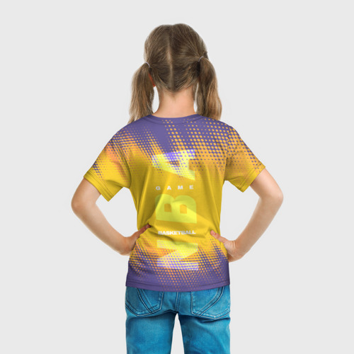 Детская футболка 3D Los Angeles Lakers, цвет 3D печать - фото 6
