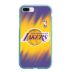 Чехол для iPhone 7Plus/8 Plus матовый Los Angeles Lakers