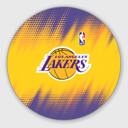 Круглый коврик для мышки Los Angeles Lakers