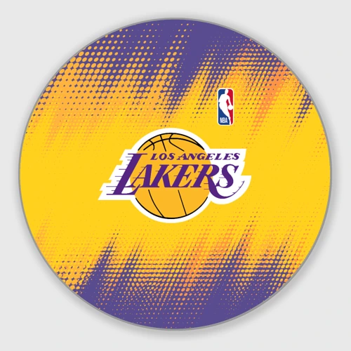 Круглый коврик для мышки Los Angeles Lakers
