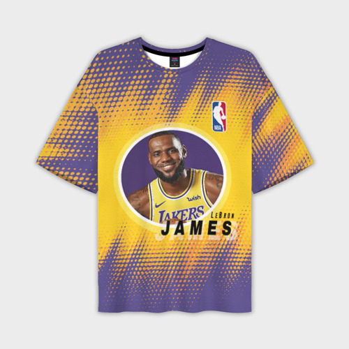 Мужская футболка oversize 3D LeBron James, цвет 3D печать