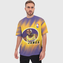 Мужская футболка oversize 3D LeBron James - фото 2