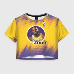 Женская футболка Crop-top 3D LeBron James