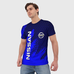 Мужская футболка 3D Nissan - фото 2