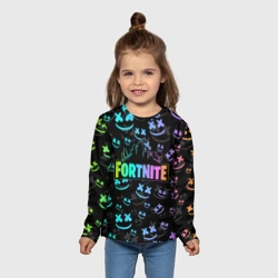 Детский лонгслив 3D Fortnite Marshmello - фото 2