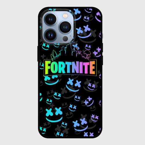 Чехол для iPhone 13 Pro Fortnite Marshmello, цвет черный