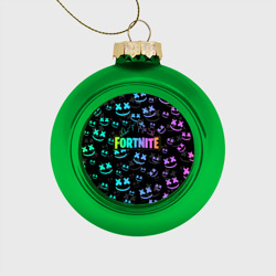 Ёлочный шар стеклянный/пластиковый Fortnite Marshmello
