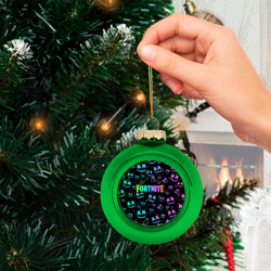 Ёлочный шар стеклянный/пластиковый Fortnite Marshmello - фото 2