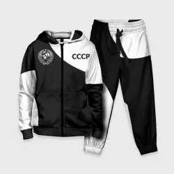 Детский костюм 3D СССР emblem on black-white