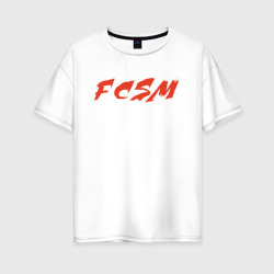 Женская футболка хлопок Oversize FCSM