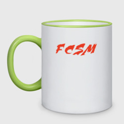 Кружка двухцветная FCSM