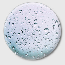 Значок Капли окно стекло дождь серо