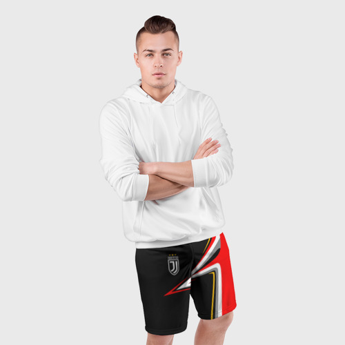 Мужские шорты спортивные Ювентус Униформа, цвет 3D печать - фото 5