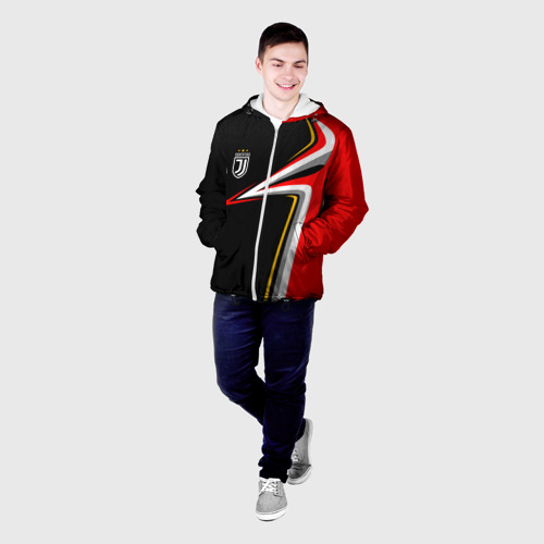 Мужская куртка 3D Ювентус Униформа, цвет 3D печать - фото 3