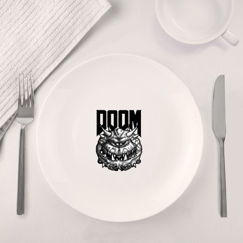 Набор: тарелка + кружка Какодемон Дум Doom eternal - фото 4