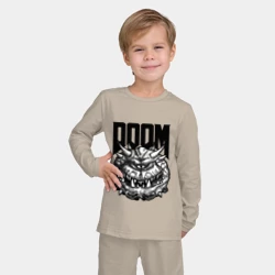 Детская пижама с лонгсливом хлопок Какодемон Дум Doom eternal - фото 2