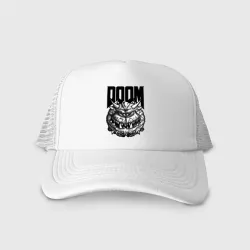 Кепка тракер с сеткой Какодемон Дум Doom eternal