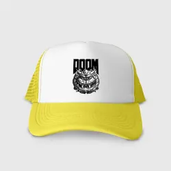 Кепка тракер с сеткой Какодемон Дум Doom eternal